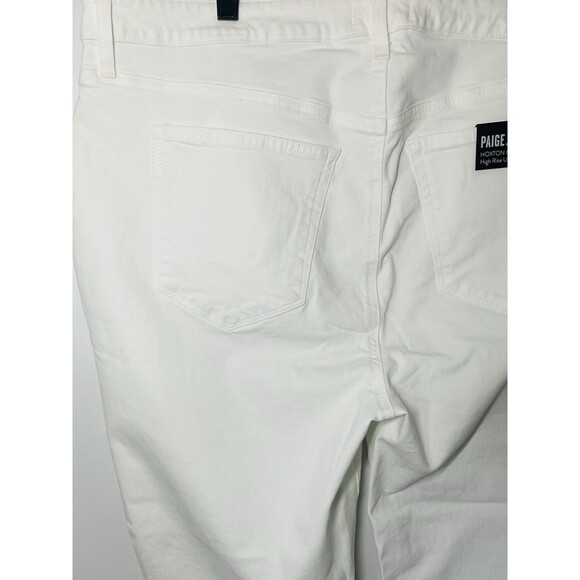 Paige Hoxton Crop High Rise Ultra Skinny Jeans Women’s 18W Plus Crisp White - Picture 5 of 16